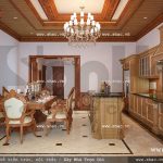 Nội thất gỗ bếp ăn sang trọng sh btp 0077