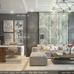 Phòng khách của gia đình mang phong cách hiện đại sh nod 0138