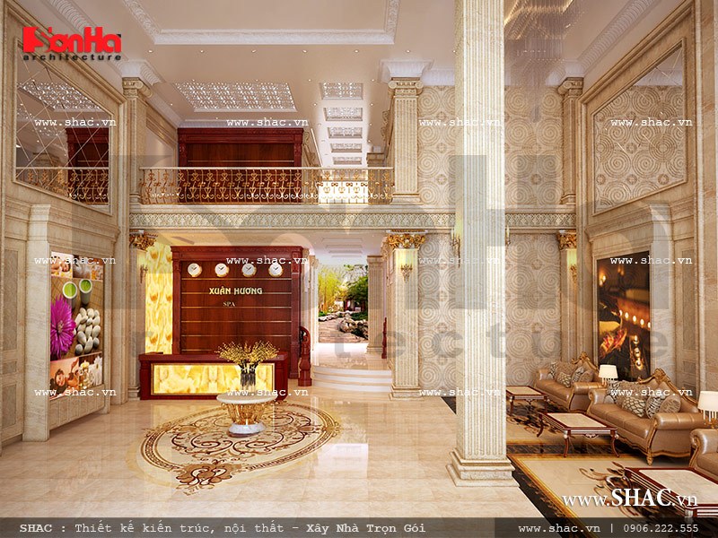 Sảnh tòa nhà thẩm mỹ viện đẹp sh vp 0020