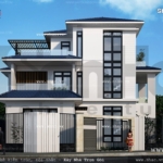 Thiết kế biệt thự 3 tầng diện tích 150m2 sh btd 0037