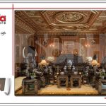 Mẫu thiết kế nội thất phòng khách cổ điển biệt thự 6 tầng tại Thái Bình sh btp 0080