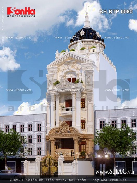 Biệt thự cổ điển 6 tầng sh btp 0080