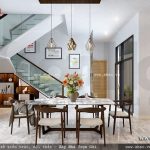 Không gian tầng 1 biệt thự hiện đại và trẻ trung sh btd 0039