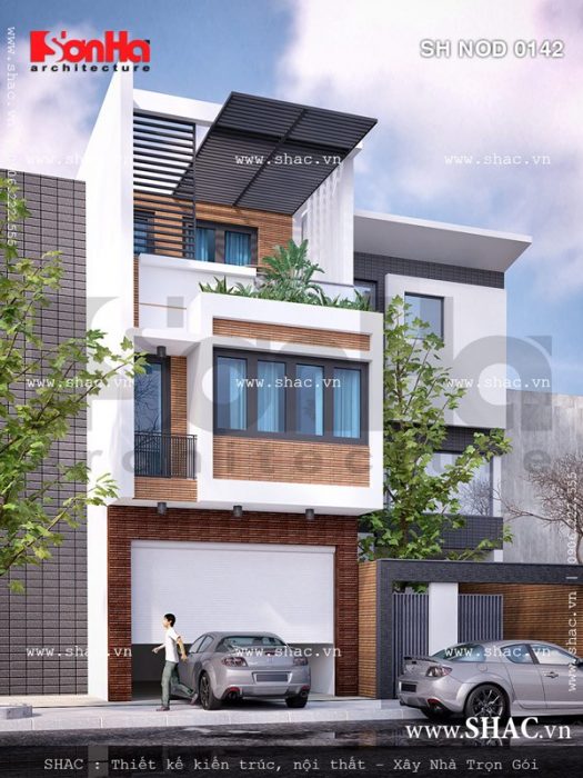 Nhà ống hiện đại mặt tiền 5m sh nod 0142