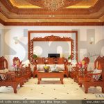 Nội thất gỗ phòng khách sang trọng và đẳng cấp sh nop 0093