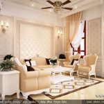 Nội thất kiểu pháp của phòng khách sang trọng sh btp 0079