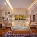 Phòng ngủ con gái nhẹ nhàng sh nop 0093