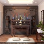 Phòng thờ mang phong cách truyền thống sh btd 0039