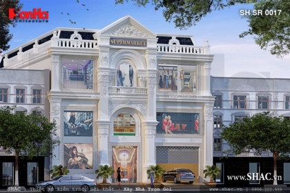 Thiết kế trung tâm thương mại 3 tầng sh sr 0017