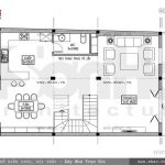 Bản vẽ mặt bằng công năng tầng 1 SH NOP 0097