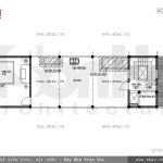 Bản vẽ mặt bằng công năng tầng 5 của nhà ống sh nod 0144