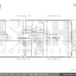 Bản vẽ mặt bằng tầng 1 của ngôi nhà sh nop 0099