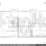 Bản vẽ mặt bằng tầng 4 của ngôi nhà sh nop 0099