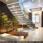 Cầu thang được thiết kế theo phong cách hiện đại sh nod 0145