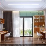 Góc phòng học của các con được thiết kế đẹp sh btd 0040