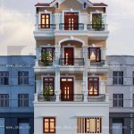 Mặt sau của ngôi nhà phố được thiết kế đẹp sh nop 0099