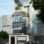 Mặt tiền nhà phố đẹp 4 tầng hiện đại sh nod 0145