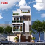 Biệt thự phố có cổng và tường rào 8m