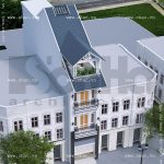 Ngôi nhà phố nhìn từ trên cao sh nop 0100