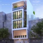 Nhà ống 5 tầng phong cách hiện đại sh nod 0144