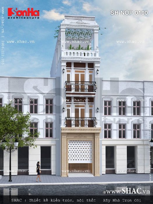 Nhà ống kiểu pháp nhẹ nhàng sh nop 0100