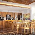 Nội thất tủ bếp được thiết kế theo phong cách đơn giản sh btd 0040