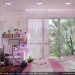 Phòng ngủ hello kitty cho con gái sh nod 0145