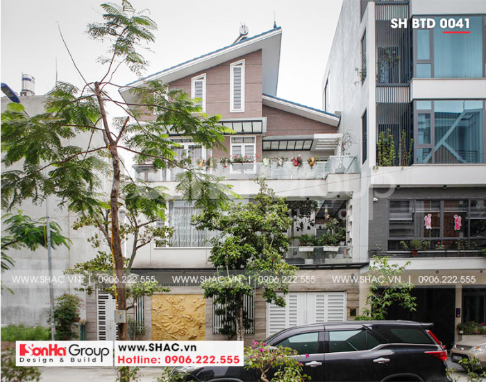 1 Ảnh thực tế biệt thự hiện đại đẹp tại hải phòng sh btd 0041