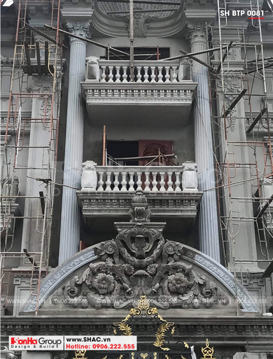 2 Ảnh thực tế biệt thự pháp 4 tầng tại sài gòn sh btp 0081