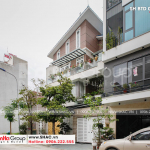 3 Ảnh thực tế biệt thự hiện đại có gara ô tô tại hải phòng sh btd 0041