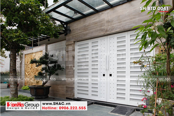 4 Ảnh thực tế biệt thự hiện đại mặt tiền 12m tại hải phòng sh btd 0041