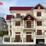 Biệt thự pháp 3 tầng ngói đỏ sh btp 0082