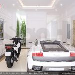 Gara để xe nhà ống đẹp sh nop 0101