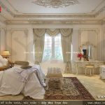 Phòng ngủ phong cách pháp của biệt thự sh btp 0081