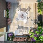 Sân chơi trên tầng 2 của biệt thự sh btd 0041