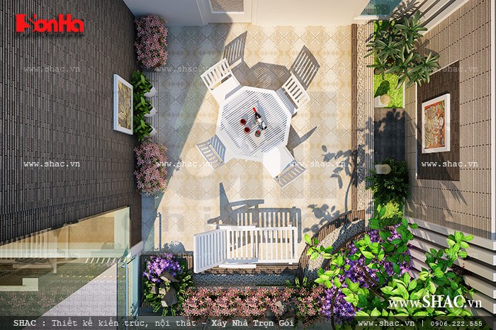 Sân chơi trên tầng 2 của biệt thự sh btd 0041