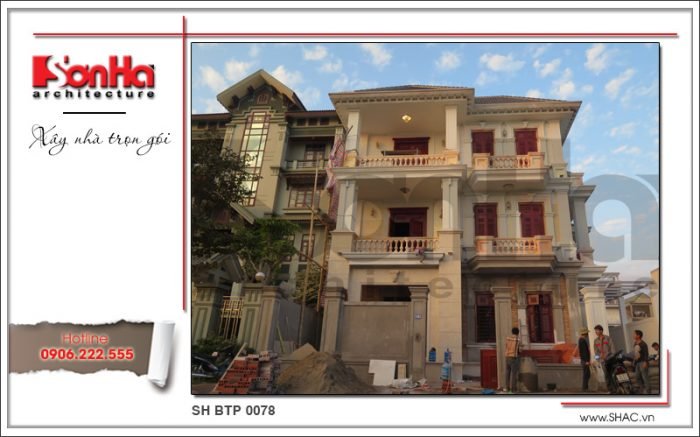 Biệt thự 3 tầng phong cách châu Âu sang trọng – SH BTP 0078 1