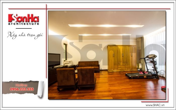 Mẫu biệt thự 3 tầng phong cách kiến trúc hiện đại – SH BTD 0042 11