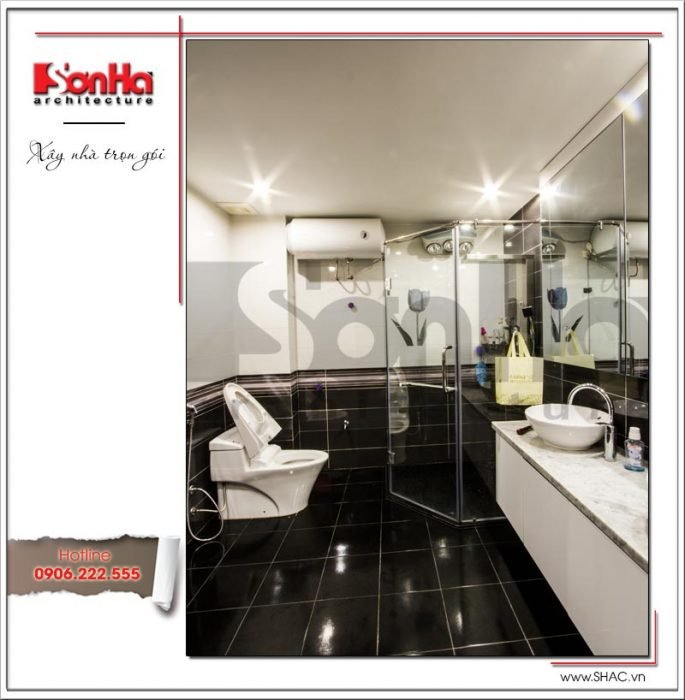 Mẫu biệt thự 3 tầng phong cách kiến trúc hiện đại – SH BTD 0042 14