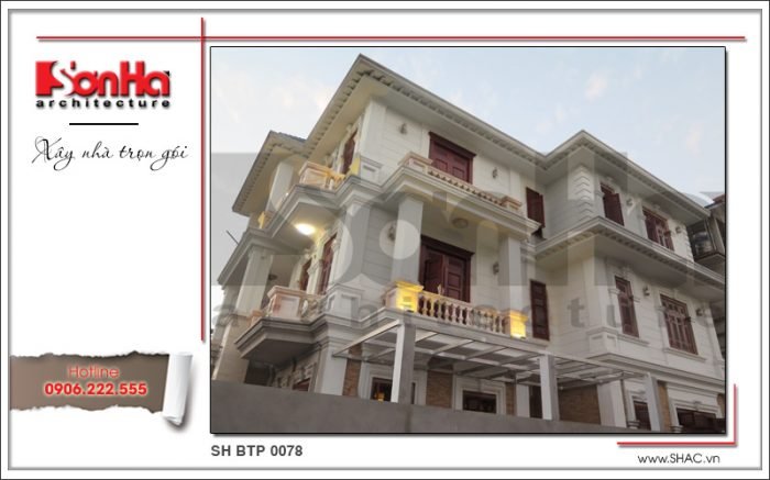 Biệt thự 3 tầng phong cách châu Âu sang trọng – SH BTP 0078 2