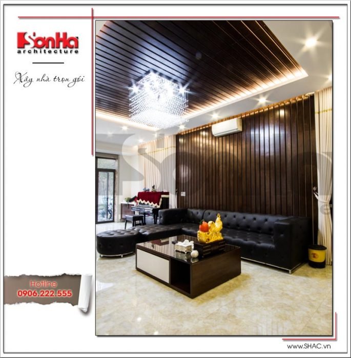 Mẫu biệt thự 3 tầng phong cách kiến trúc hiện đại – SH BTD 0042 5