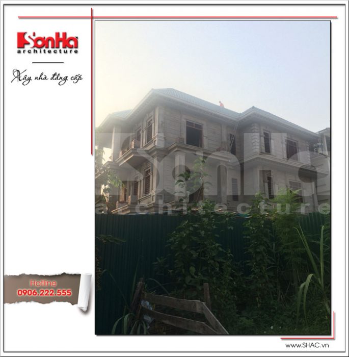 7 Ảnh thực tế thi công công trình biệt thự Pháp sh btp 0078
