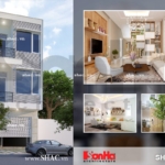 Thiết kế nhà ống 3 tầng mặt tiền 4m sh nod 0147