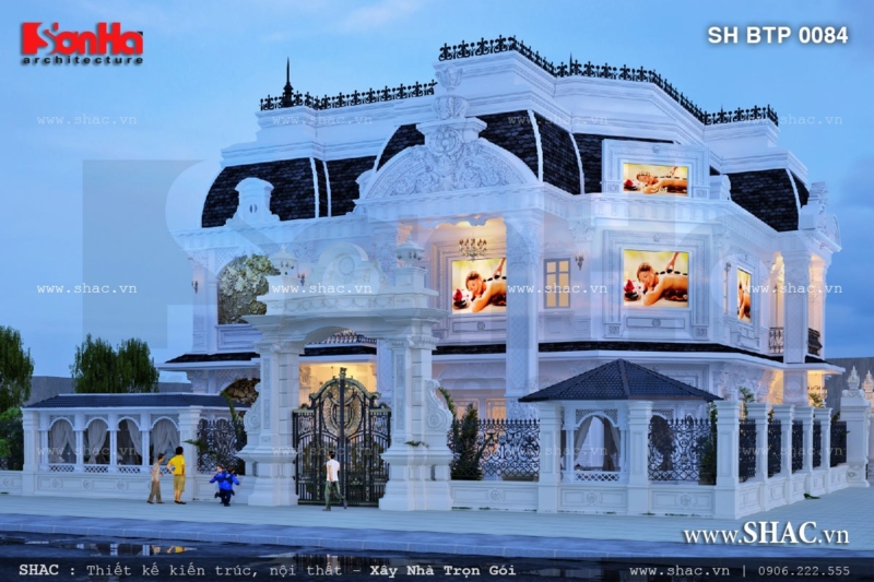 Trung tâm spa sang trọng kiến trúc pháp đẹp sh btp 0084