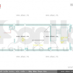 Bản vẽ công năng tầng 4 của nhà phố phong cách kiến trúc cổ điển mặt tiền 4m
