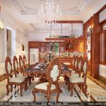 Bộ bàn ăn gỗ đẳng cấp sh btp 0078