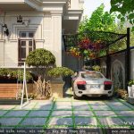 Gara để xe bên ngoài sh btp 0078