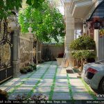 Khoang sân vườn trước của biệt thự sh btp 0078