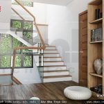 Khoang cầu thang của căn biệt thự sh btd 0042