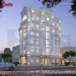 Mặt bên của biệt thự kiểu pháp sh btp 0083